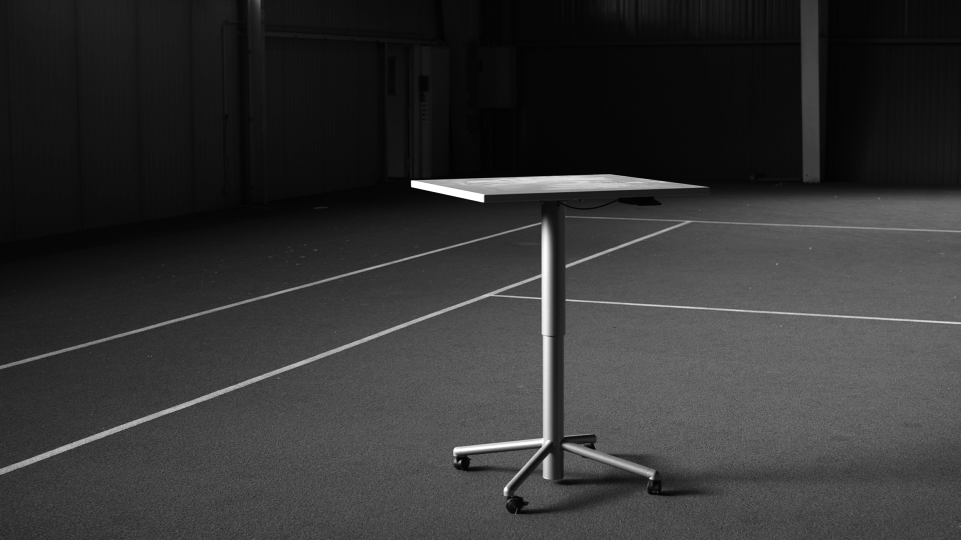 Table on a tennis court (still)