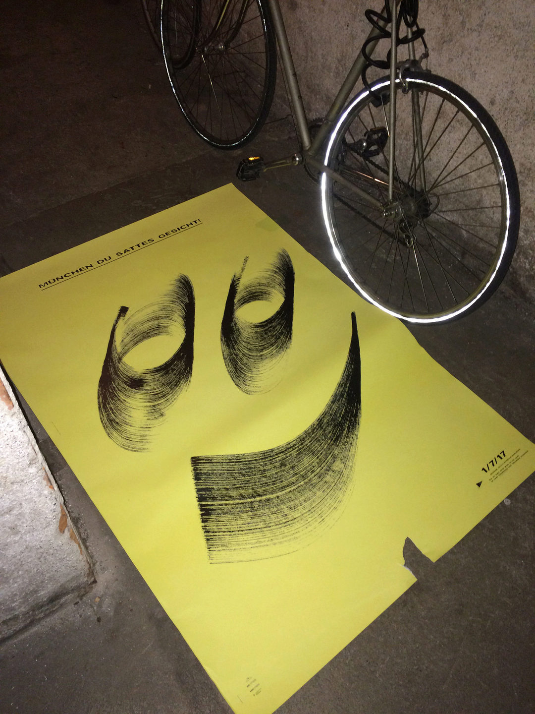 Mega poster in the basement